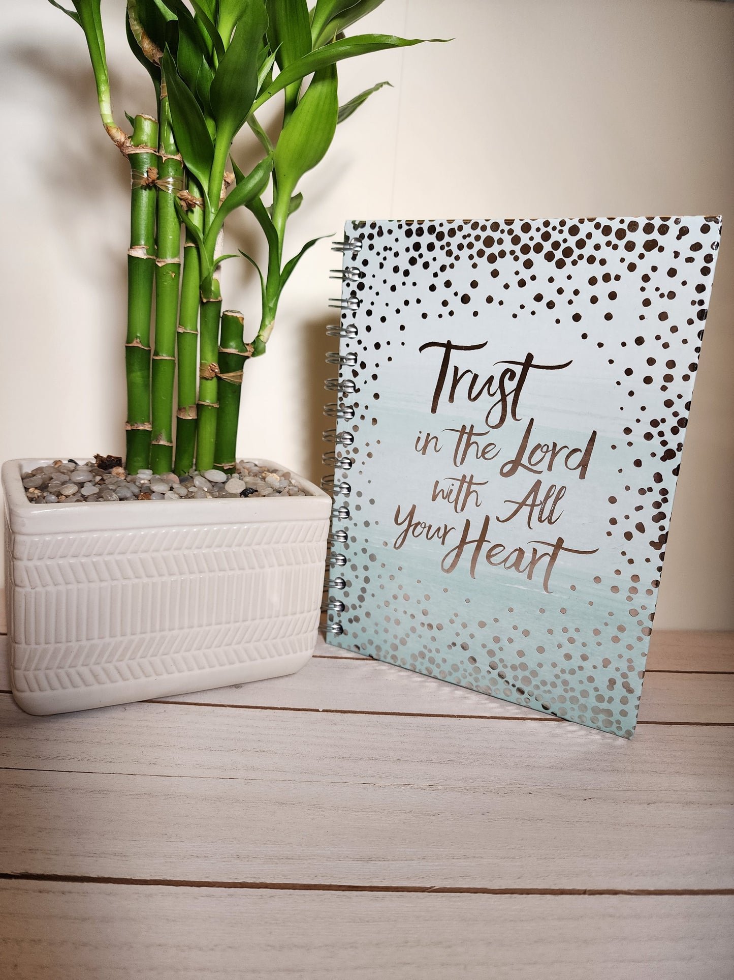 Trust in the Lord teal mug set