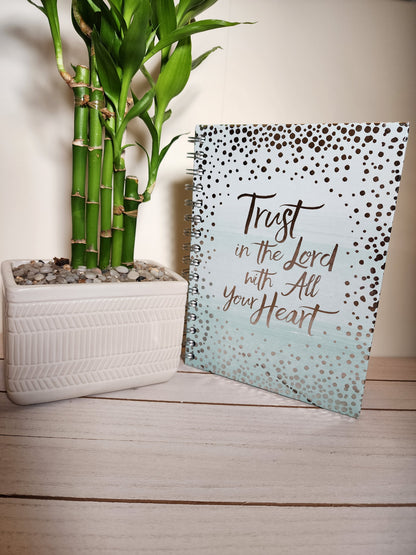 Trust in the Lord teal mug set