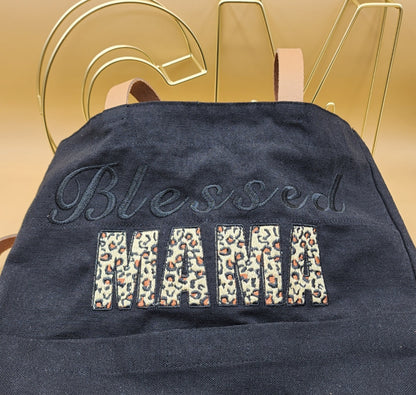 Blessed MAMA black tote and notebook set
