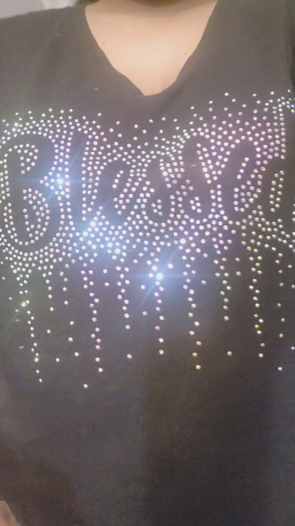 Blessed T-Shirt in rhinestone