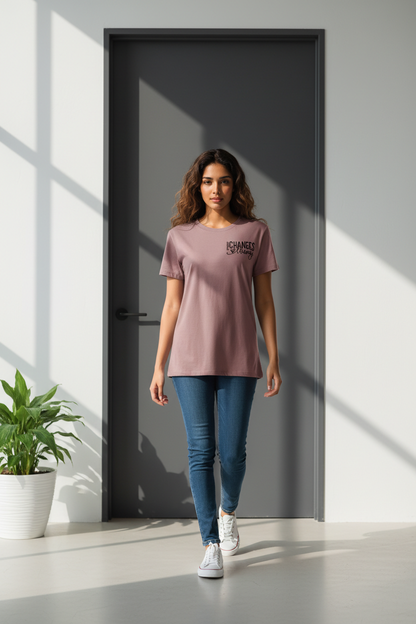 Prayer changes things pink t-shirt with puff letters