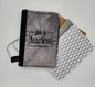 She is Fearless, handmade, embroidered travel journal cover