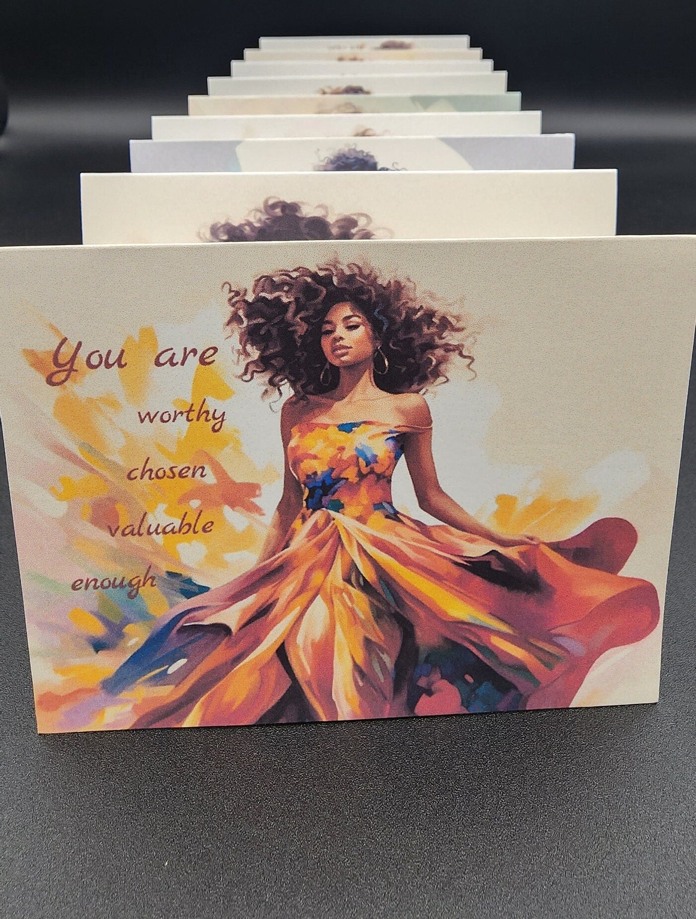 You are Worthy, 10 set of greeting cards.