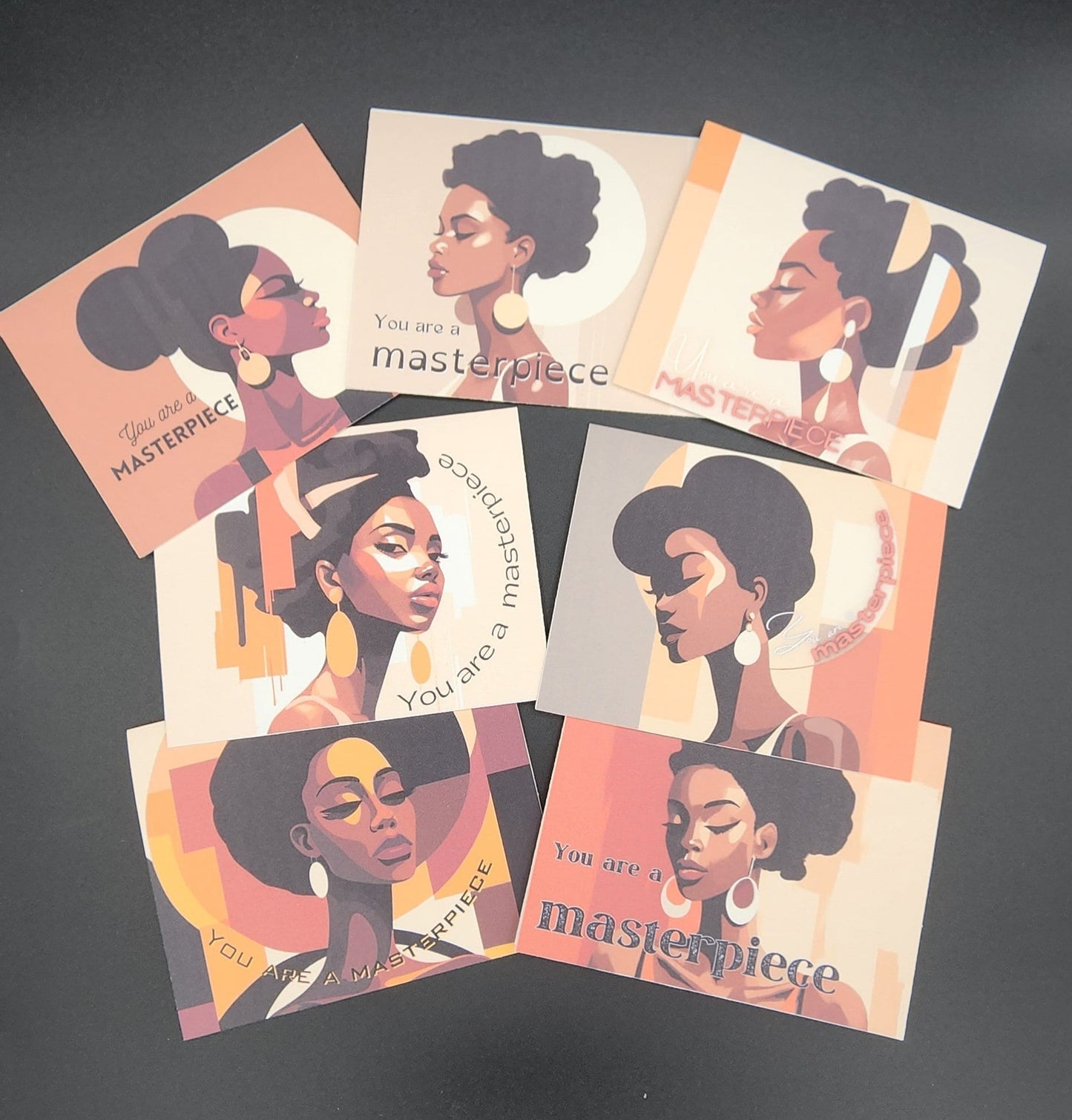 You are a masterpiece, a set of 14 greeting cards.
