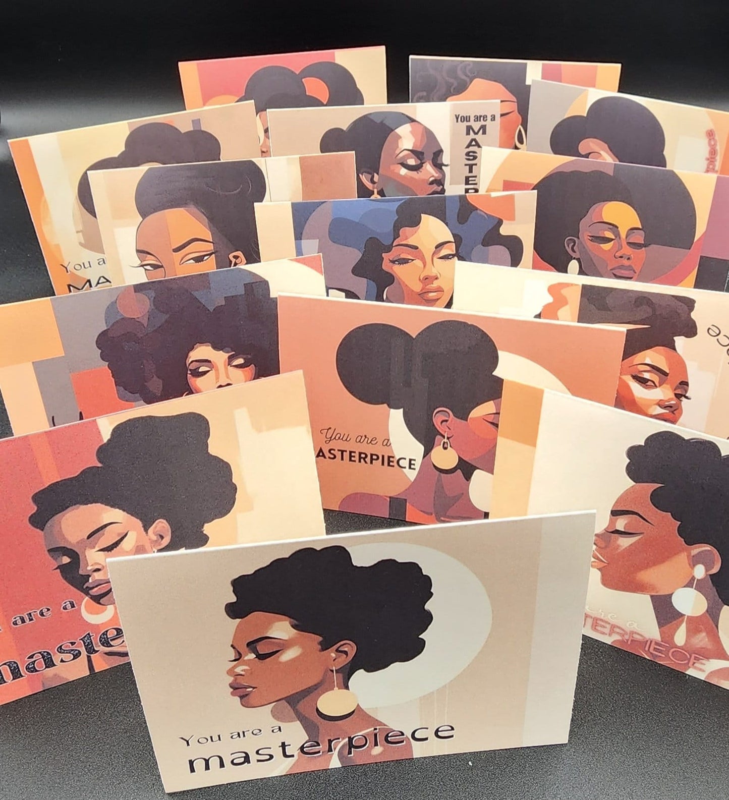 You are a masterpiece, a set of 14 greeting cards.