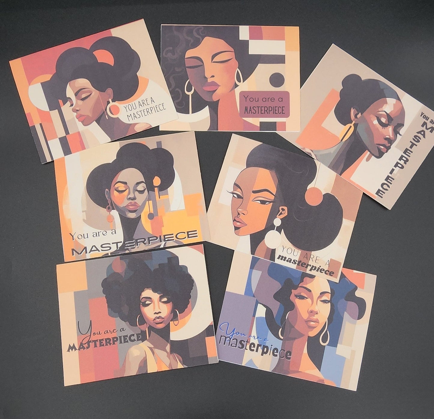 You are a masterpiece, a set of 14 greeting cards.